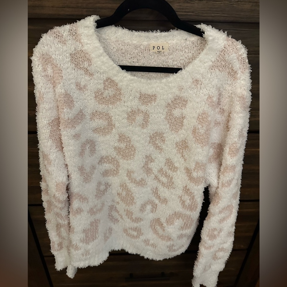 POL cheetah sweater